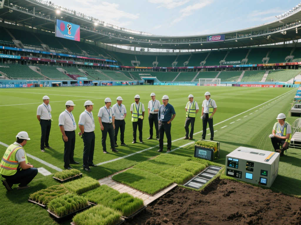 世界杯决赛场地升级完成,草坪技术领先全球 世界杯决赛场地升级完成,草坪技术领先全球
